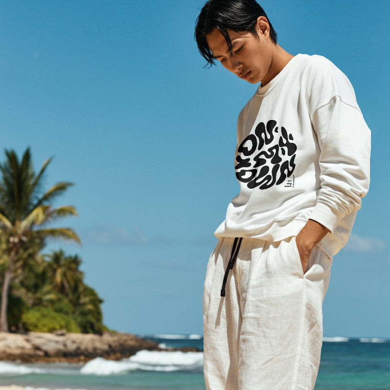 "Waveform 01" “On My Own” Abstract Streetwear Sweatshirt
