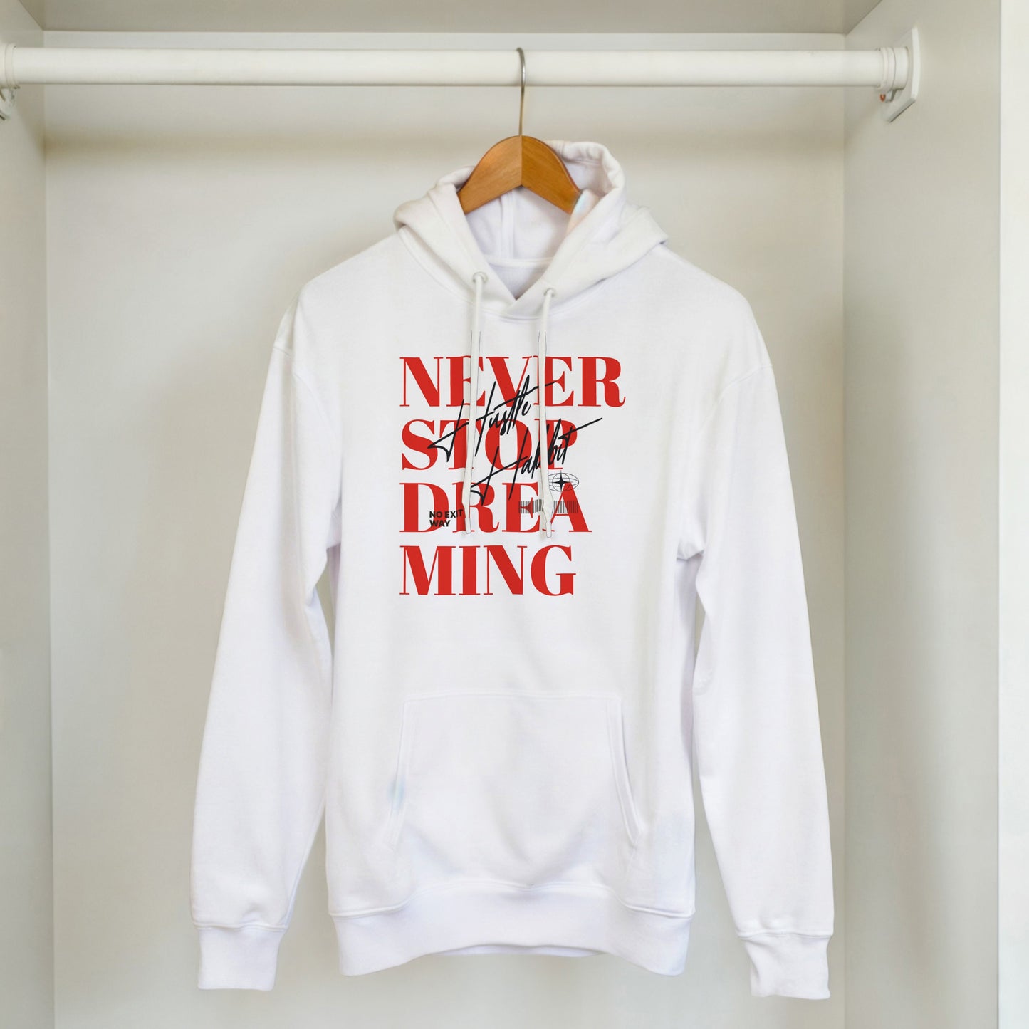 Classic Unisex Pullover Hoodie – "Never Stop Dreaming" Edition