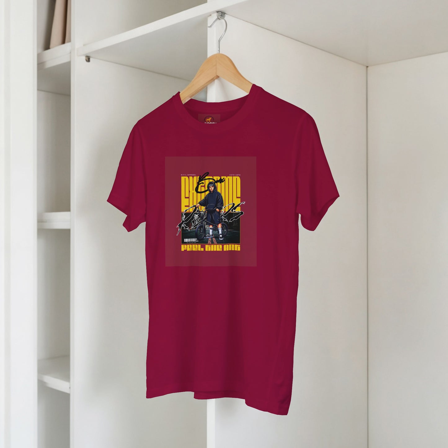 Urban BMX Rider Graphic Tee – Peel, Ride, Win Edition