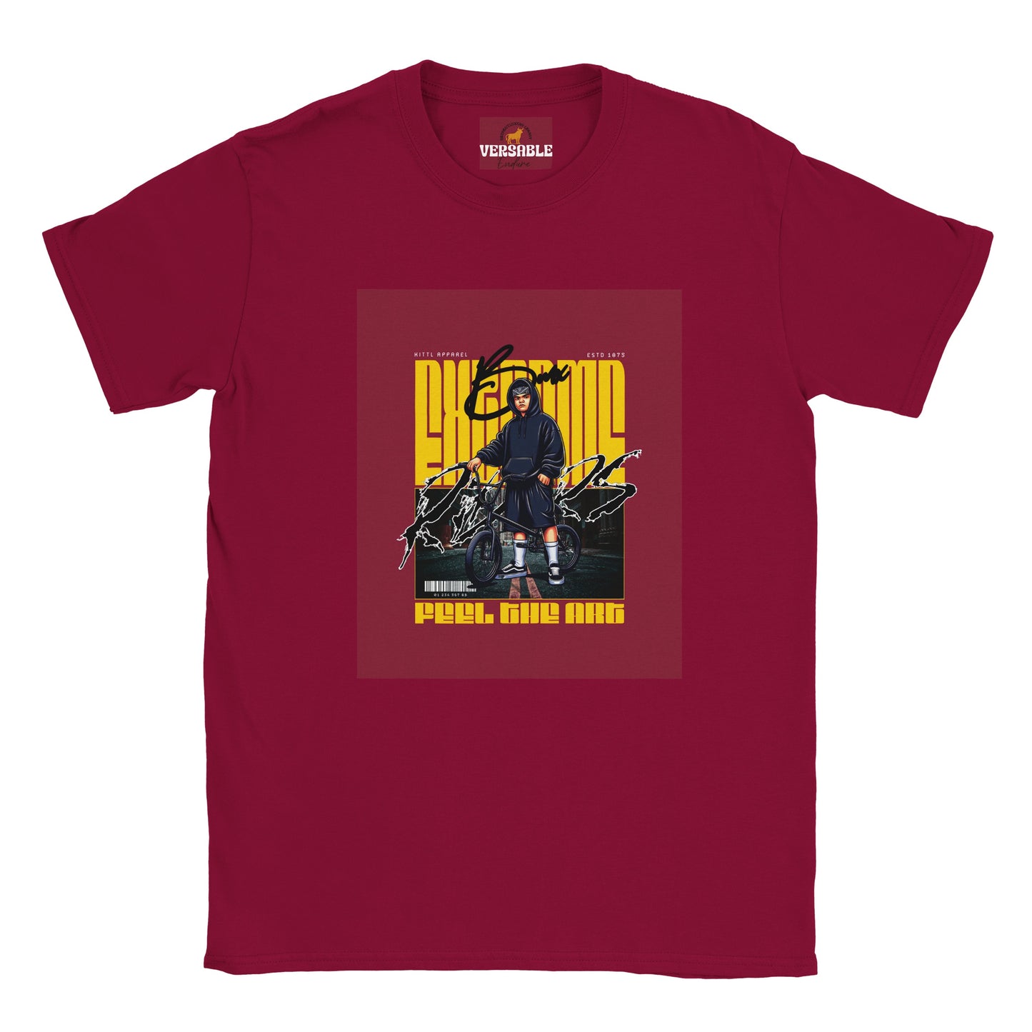 Urban BMX Rider Graphic Tee – Peel, Ride, Win Edition