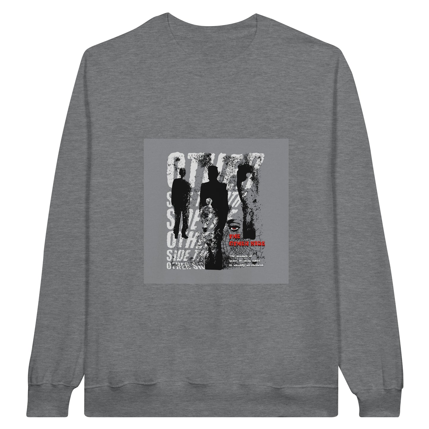 The Other Side” Distorted Statement Crewneck – Black Edition