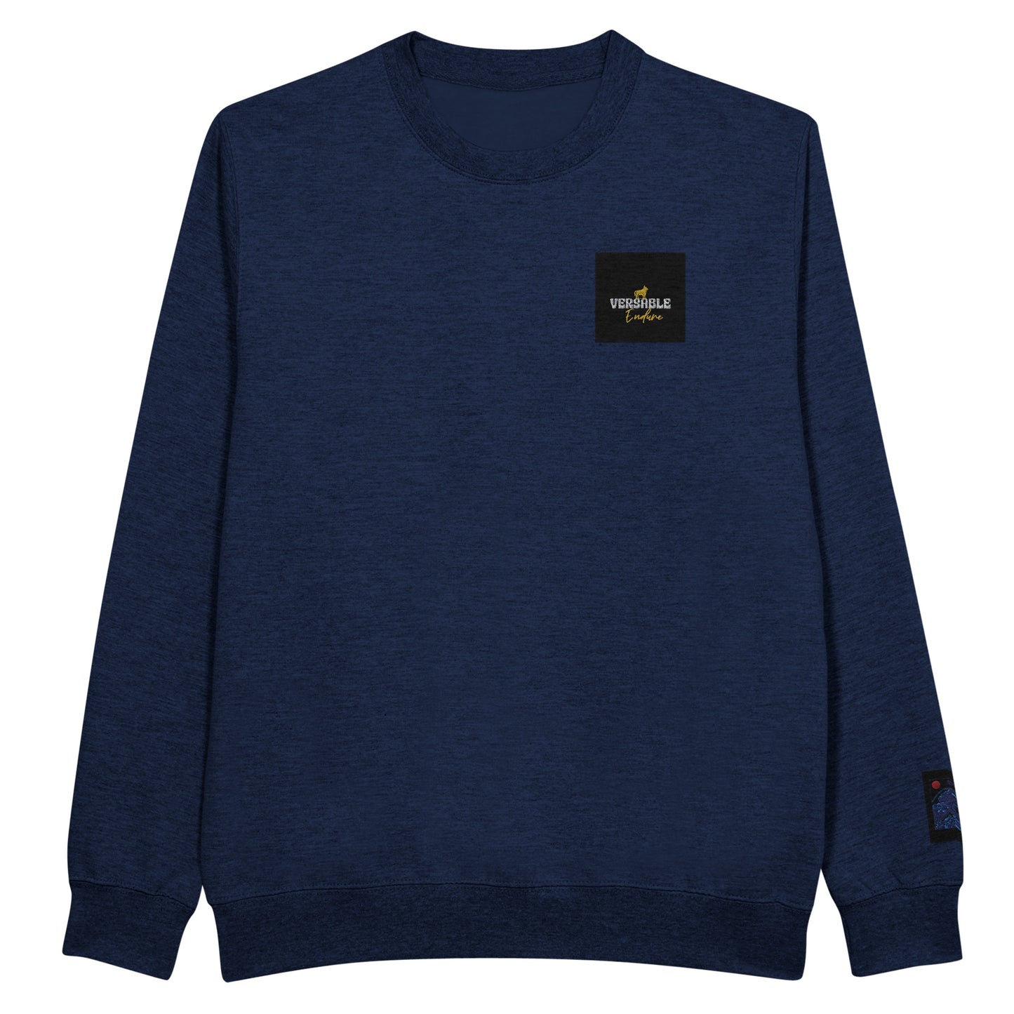 “Versatile Luxury” Embroidered Crewneck Sweatshirt – Unisex