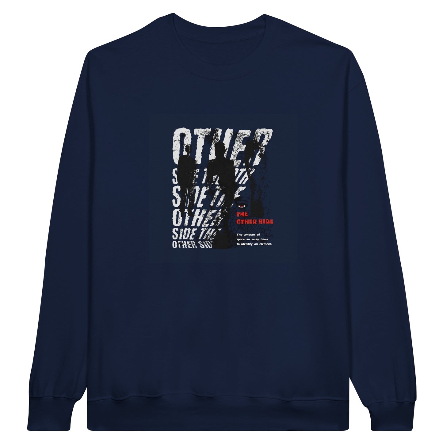 The Other Side” Distorted Statement Crewneck – Black Edition