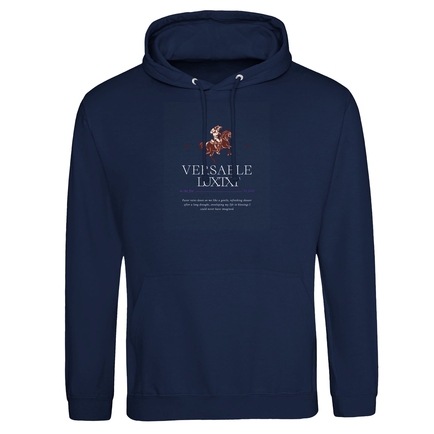 VERSABLE LUX.TXT™ Royal Emblem Hoodie – Black Edition