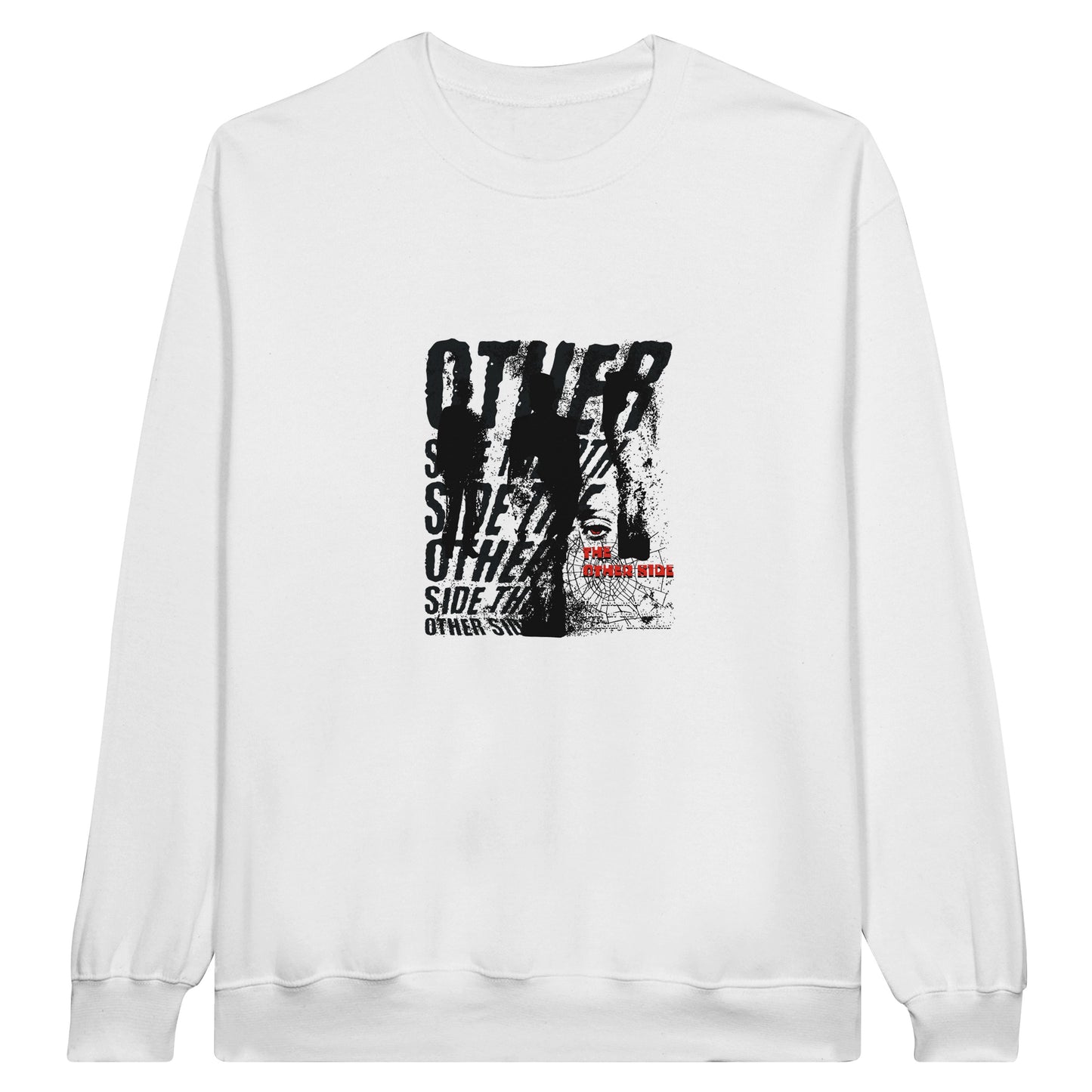 The Other Side” Distorted Statement Crewneck – Black Edition