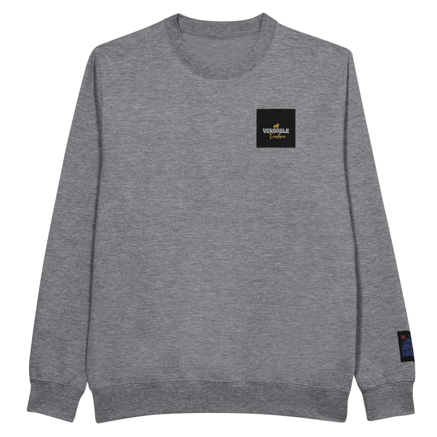 “Versatile Luxury” Embroidered Crewneck Sweatshirt – Unisex