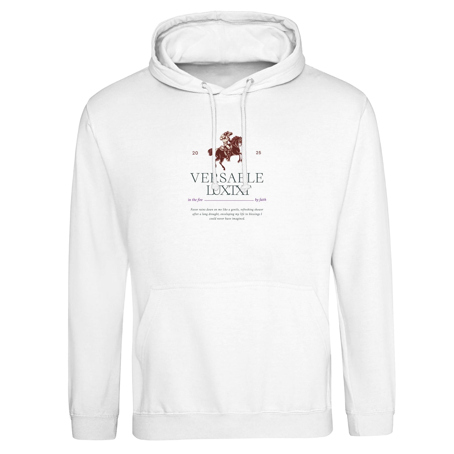 VERSABLE LUX.TXT™ Royal Emblem Hoodie – Black Edition