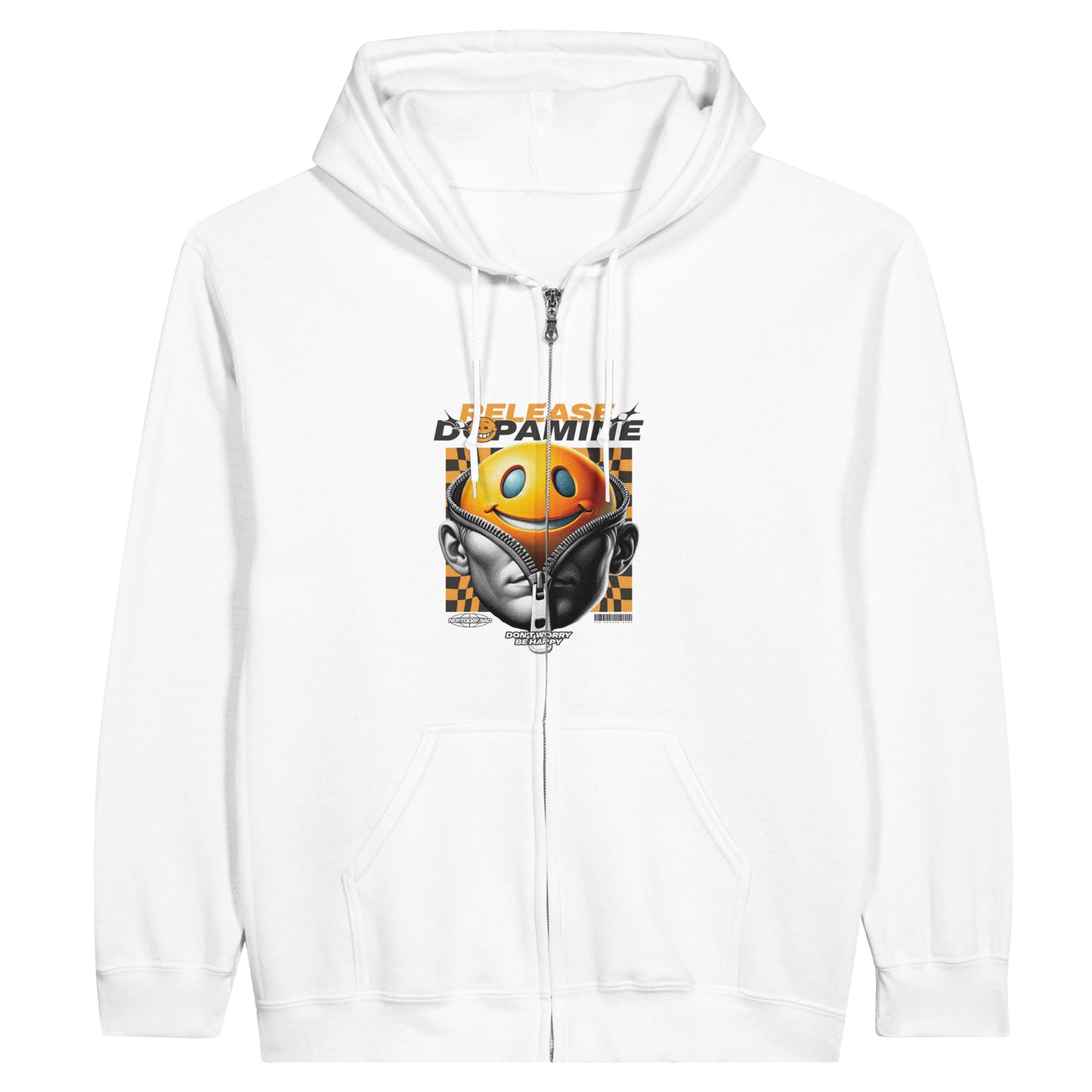 “Release Dopamine” Mind-Unzipped Hoodie – Navy Blue