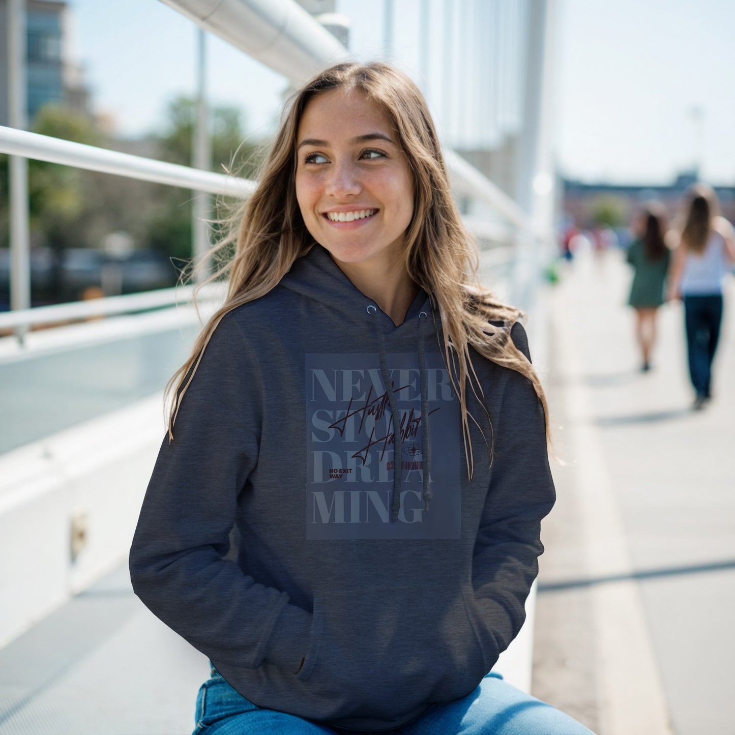 Classic Unisex Pullover Hoodie – "Never Stop Dreaming" Edition