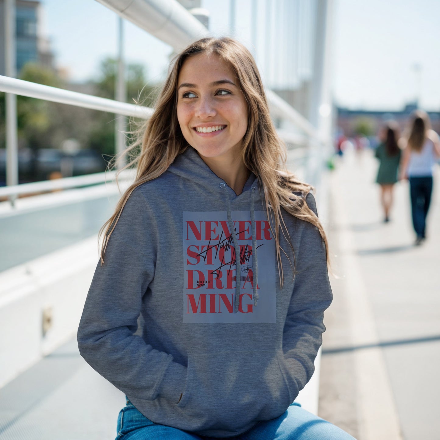 Classic Unisex Pullover Hoodie – "Never Stop Dreaming" Edition
