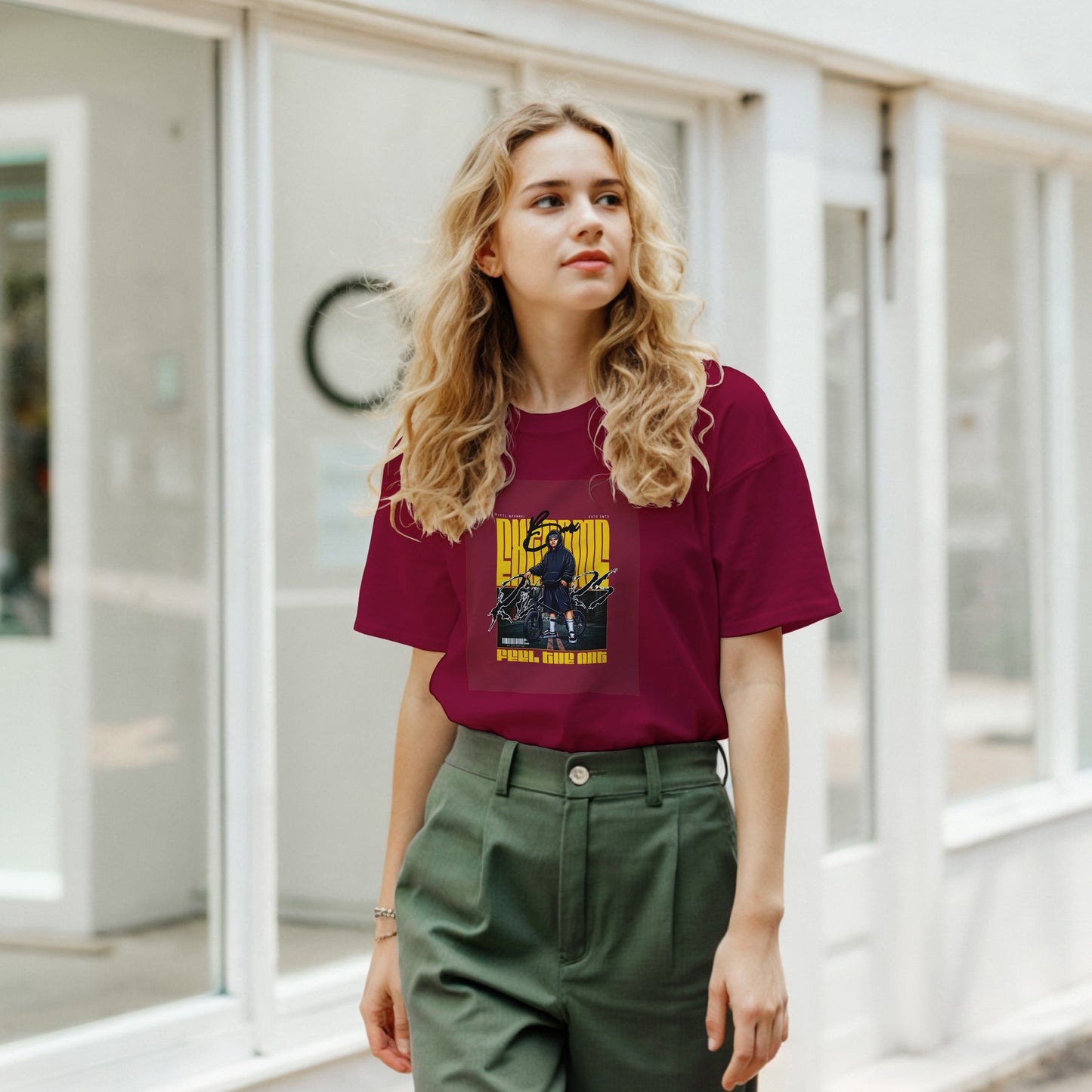 Urban BMX Rider Graphic Tee – Peel, Ride, Win Edition