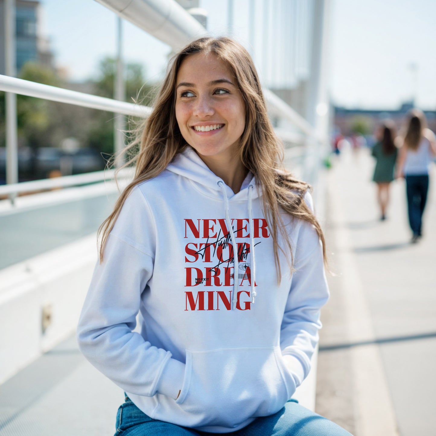 Classic Unisex Pullover Hoodie – "Never Stop Dreaming" Edition