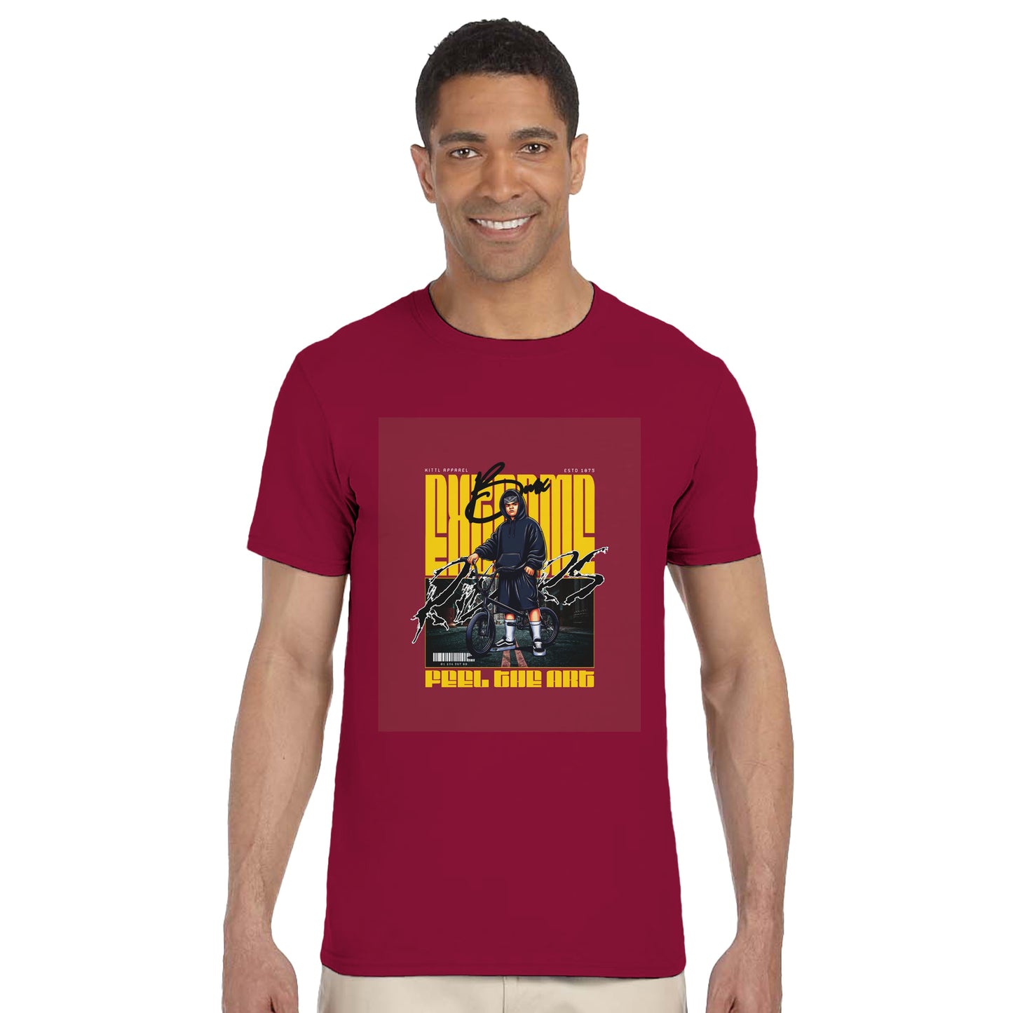 Urban BMX Rider Graphic Tee – Peel, Ride, Win Edition