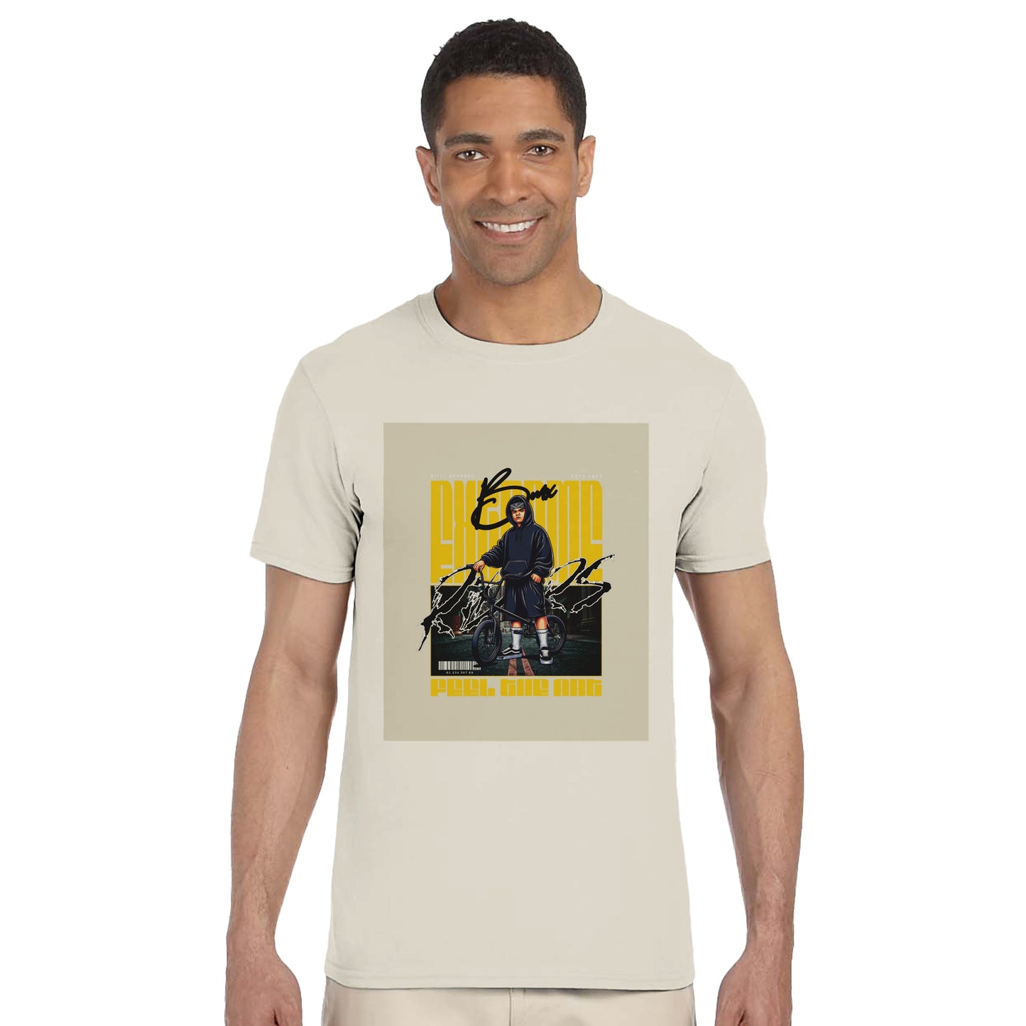 Urban BMX Rider Graphic Tee – Peel, Ride, Win Edition