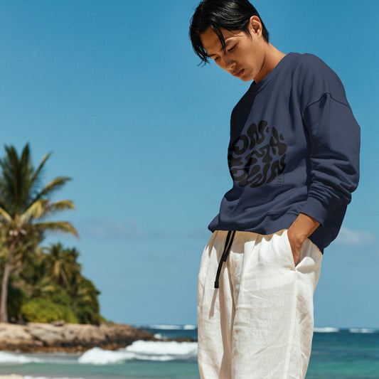 "Waveform 01" “On My Own” Abstract Streetwear Sweatshirt