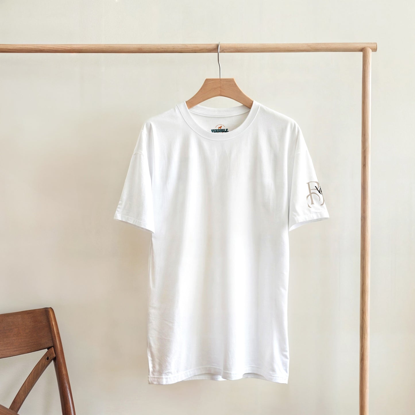 Minimalist Monogram Sleeve T-Shirt – Forest Green | Unisex Fit
