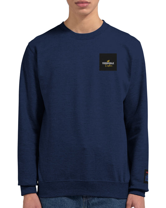 “Versatile Luxury” Embroidered Crewneck Sweatshirt – Unisex